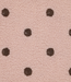 polkadots roze en bruin - heavy knit teddy