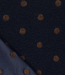 polkadots marineblauw en bruin - heavy knit teddy
