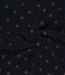 polkadots marineblauw en bruin - heavy knit teddy