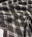 gebreide jacquard checks - donkerbruin