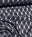 gebreide jacquard checks - marineblauw