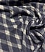 gebreide jacquard checks - marineblauw