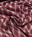 gebreide jacquard checks - bordeaux