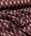 gebreide jacquard checks - bordeaux