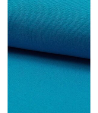 turquoise - effen boordstof OEKO TEX