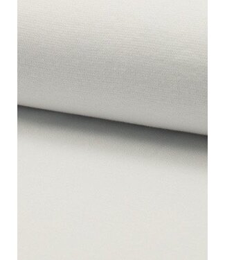 white - solid rib cuff