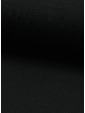 black - solid rib cuff