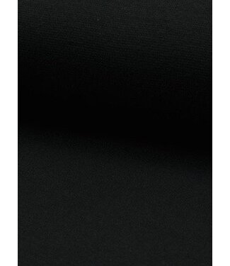 black - solid rib cuff