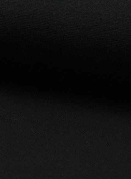 black - solid rib cuff