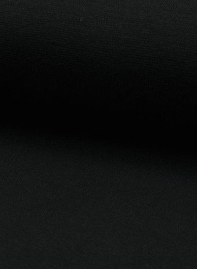 black - solid rib cuff