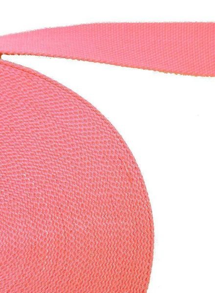 tassenband zacht roze 30 mm