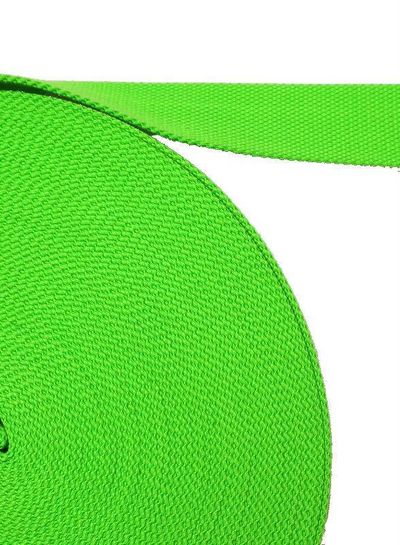 bag webbing toxic green 30 mm