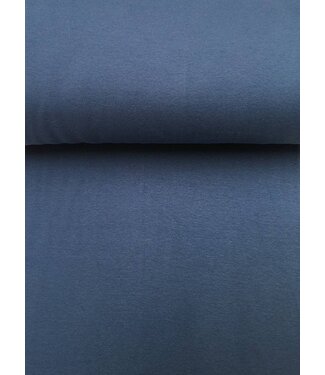 rib cuff jeans blue