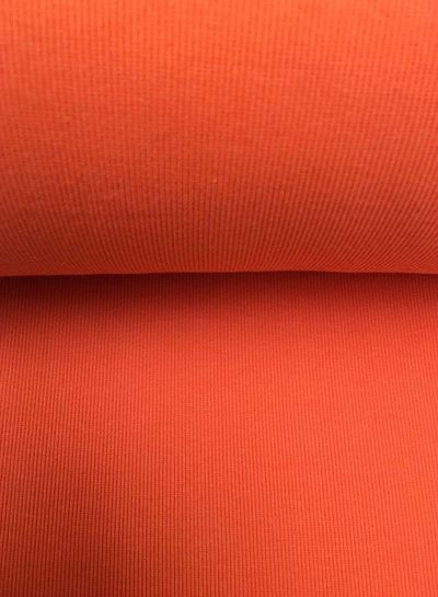 rib cuff orange ribbed