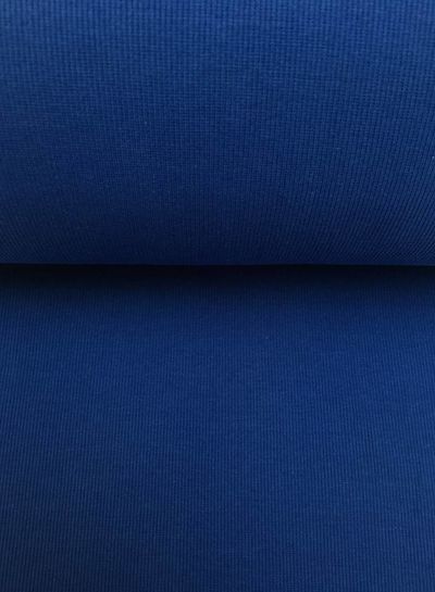 boordstof ribbel kobaltblauw