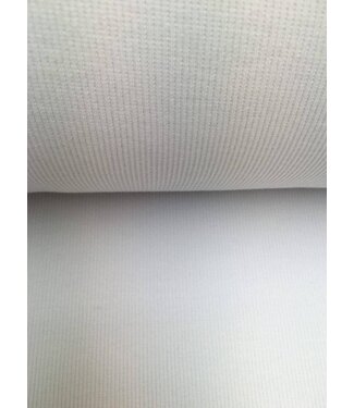 rib cuff white ribbed