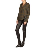 Bella Dahl Checkered blouse dark green