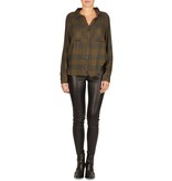 Bella Dahl Checkered blouse dark green