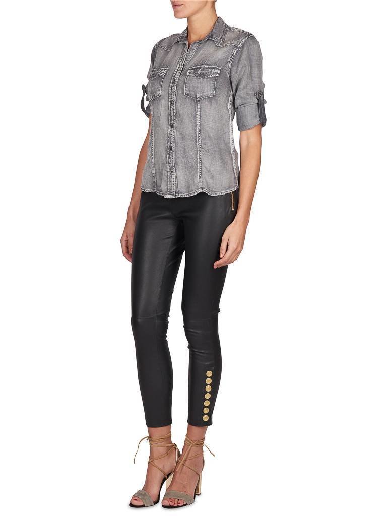 Bella Dahl Blouse ice wash grijs