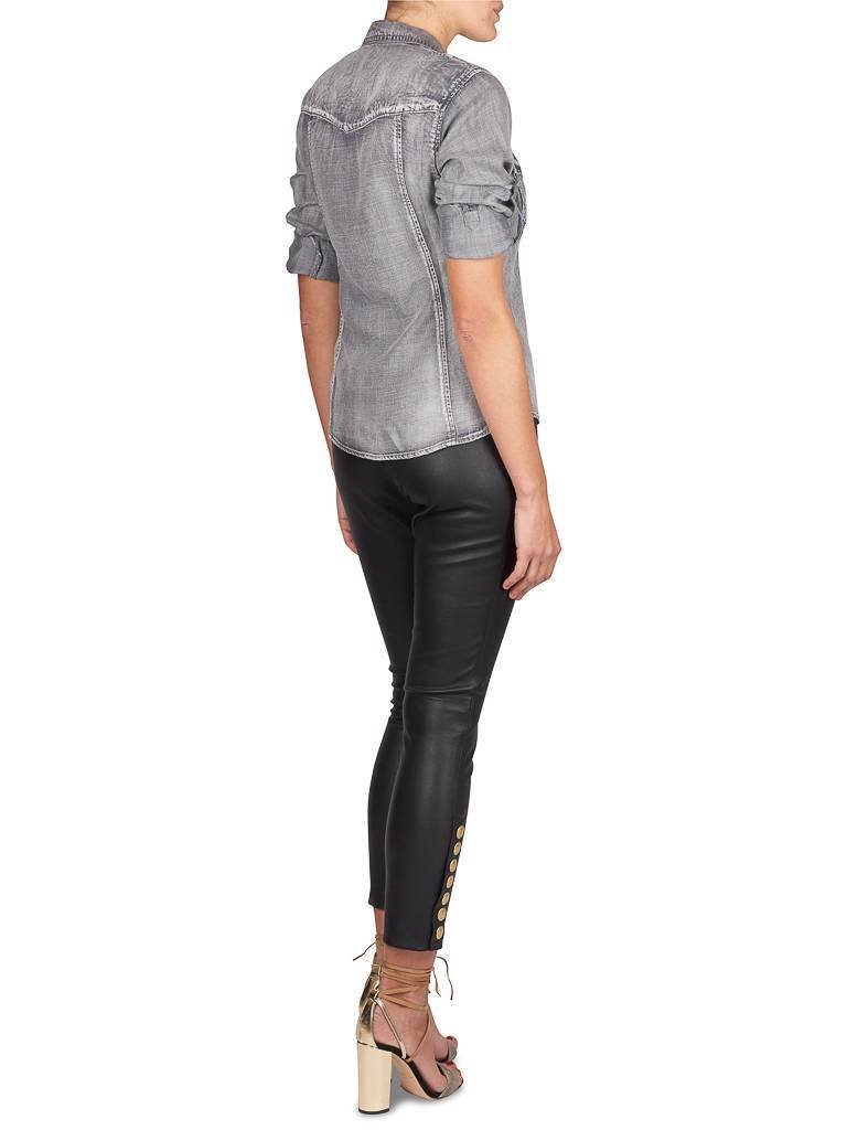 Bella Dahl Blouse ice wash grijs