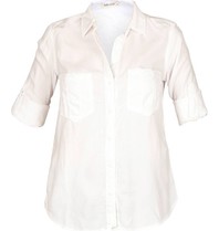 Bella Dahl Blouse with chest pockets white