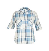 Bella Dahl Checkered blouse blue