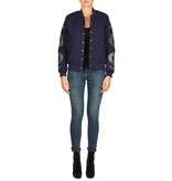 Zoe Karssen Snake sleeves Bomberjacke dunkelblau