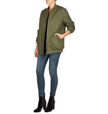 Zoe Karssen Bruised not broken bomber jacket army green