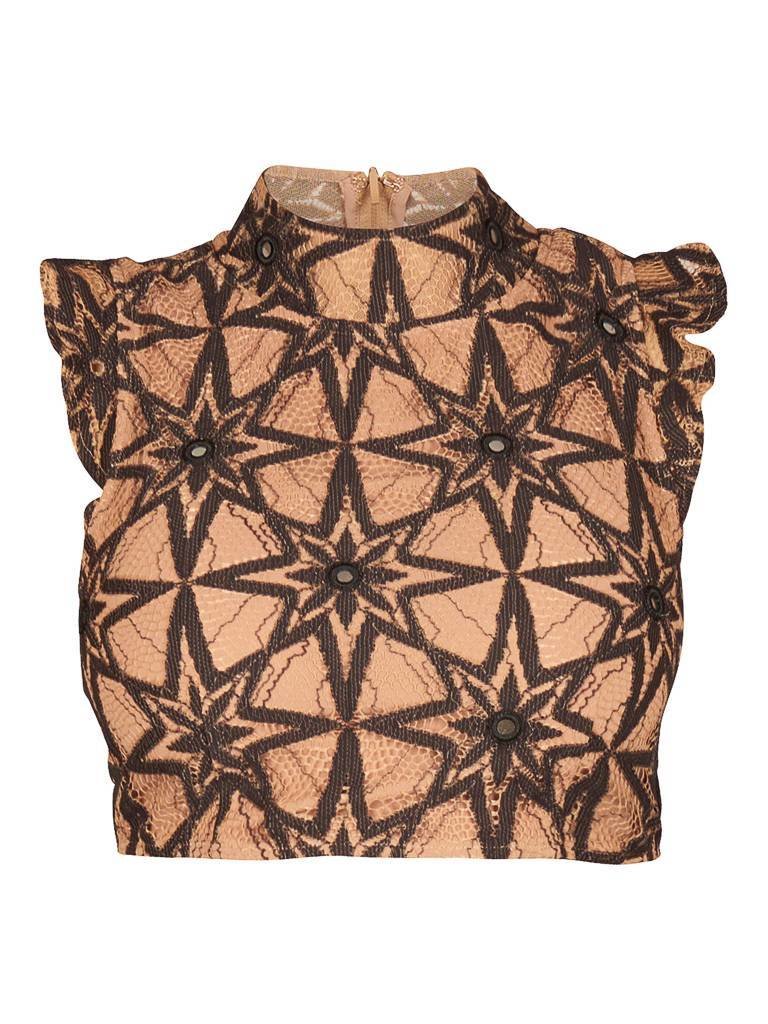 For Love and Lemons Metz pecan crop top