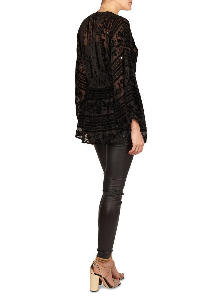 For Love and Lemons J'adore top black