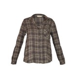 Bella Dahl Bluse kariert grau