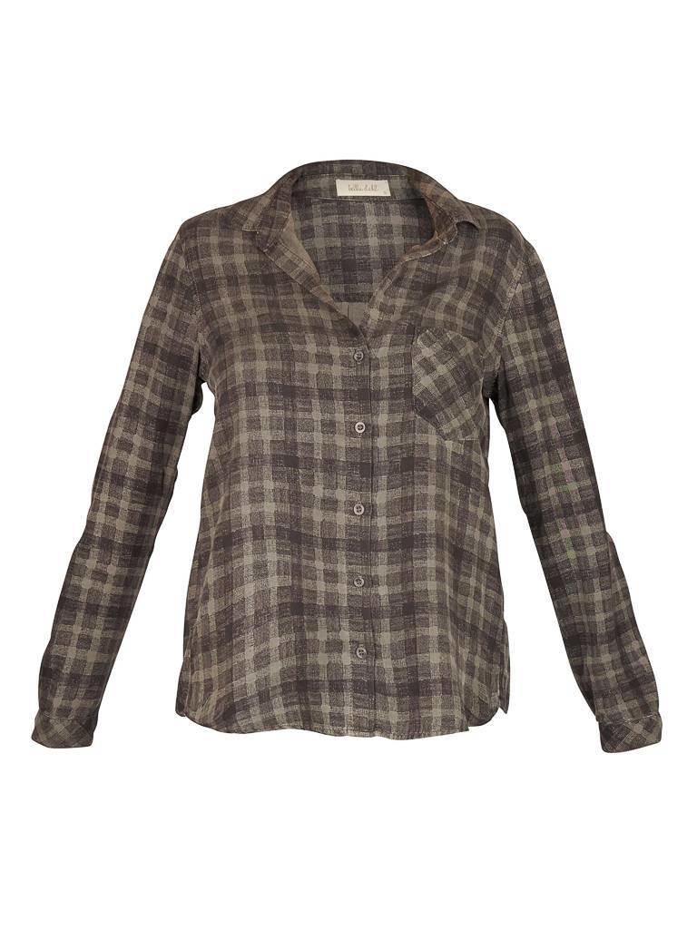 Bella Dahl Blouse checkered grey