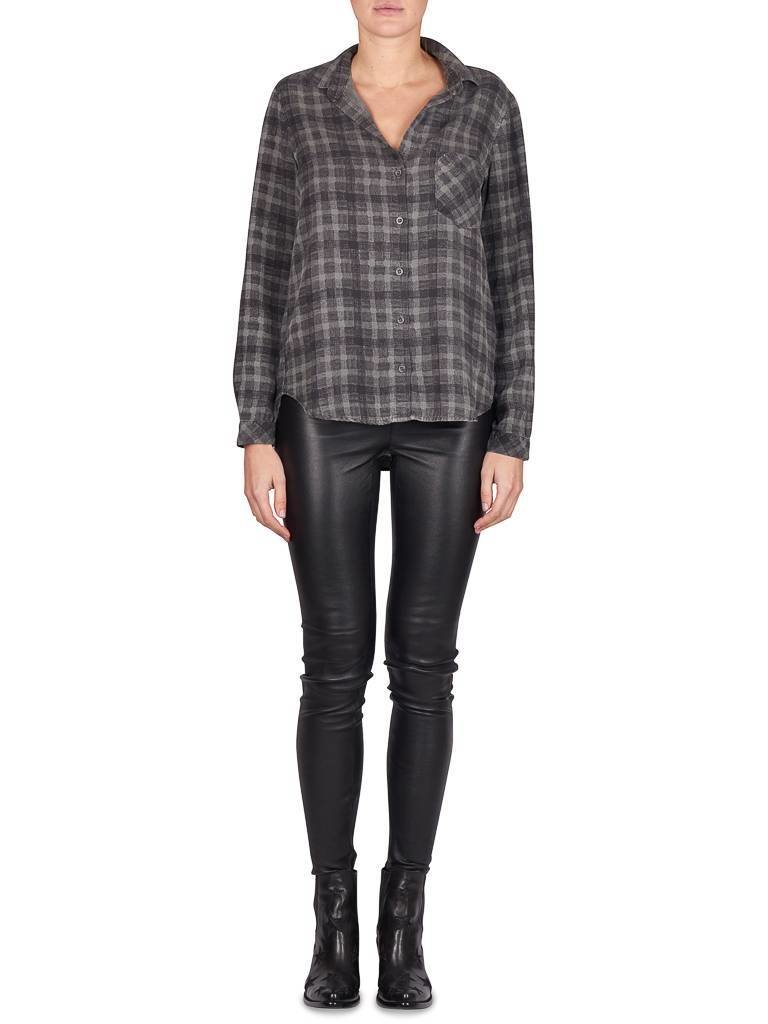 Bella Dahl Blouse checkered grey