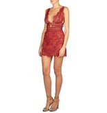For Love and Lemons Mon Cheri mini dress red