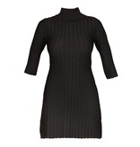 For Love and Lemons Knitz Simone Spitze zurück back Kleid schwarz