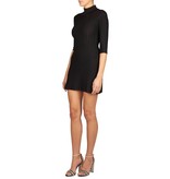 For Love and Lemons Knitz Simone laced back dress black