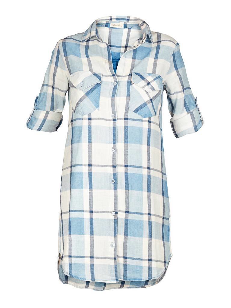 Bella Dahl Checkered dress blue