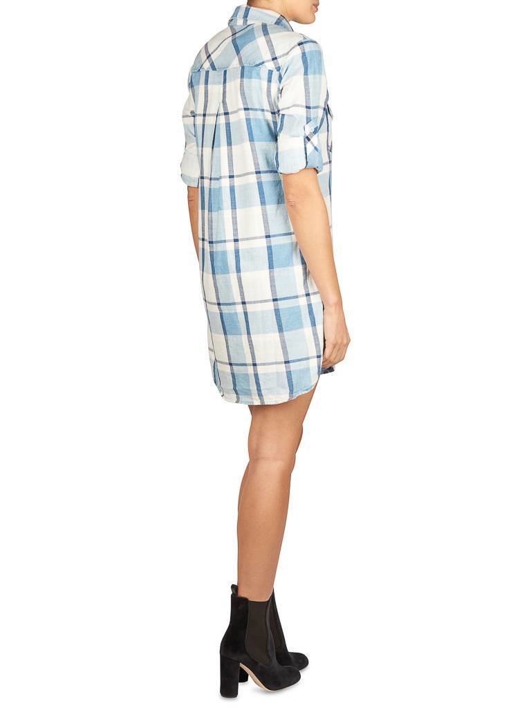 Bella Dahl Karierten Kleid blau