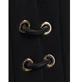 Elisabetta Franchi Lace up dress black