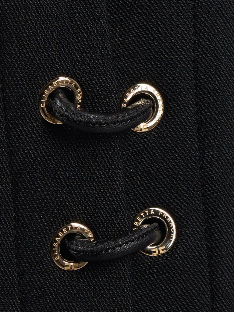 Elisabetta Franchi Schnüren sich oben Kleid schwarz