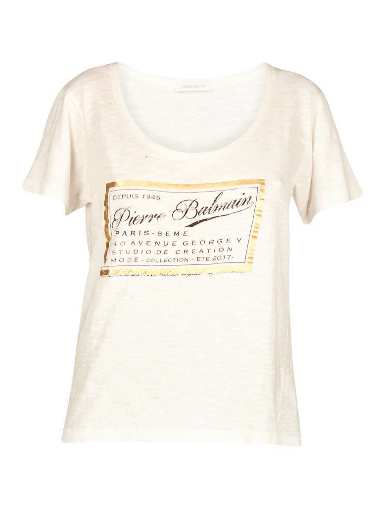 Pierre Balmain T-shirt with white print
