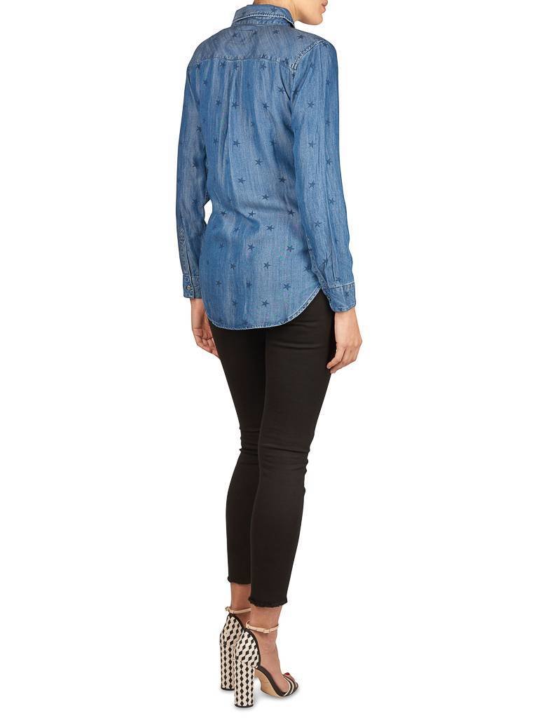 Rails Carter Bluse mit Sternen dunkelblau