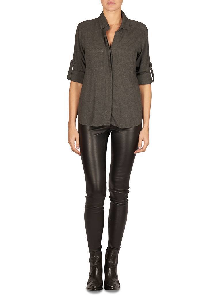 Bella Dahl Bluse dunkelgrau