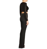 Pierre Balmain Trousers with details and buttons black