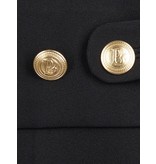 Pierre Balmain Hose mit Details und Knöpfen schwarz