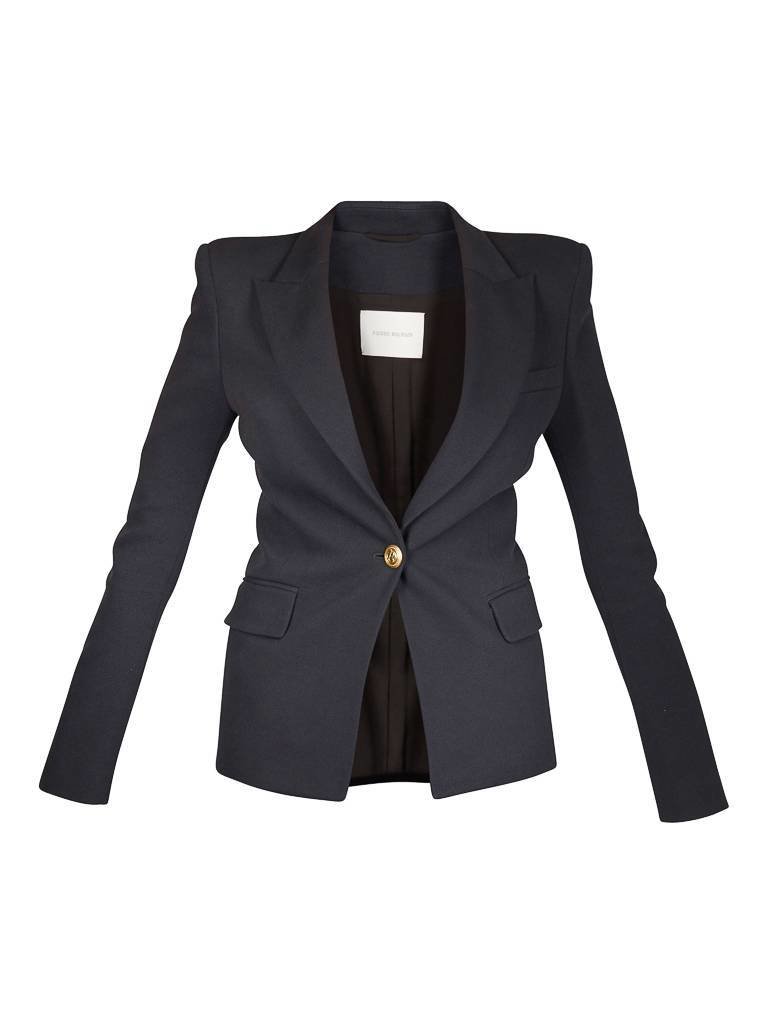 Pierre Balmain Blazer met gouden knopen donkerblauw