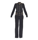 Pierre Balmain Overall mit Gold Details dunkelblau