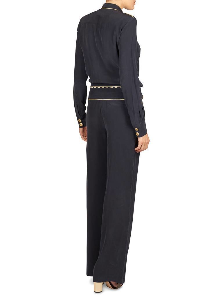 Pierre Balmain Jumpsuit with golden details dark blue