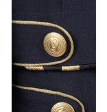 Pierre Balmain Jumpsuit met gouden details donkerblauw