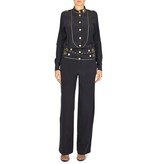Pierre Balmain Jumpsuit with golden details dark blue